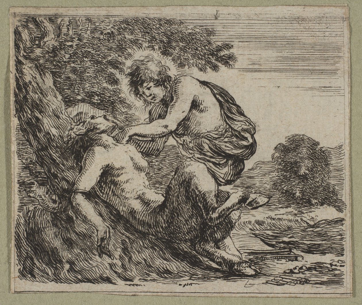 Apollo i Marsjasz, 1644. autorstwa Stefano della Bella