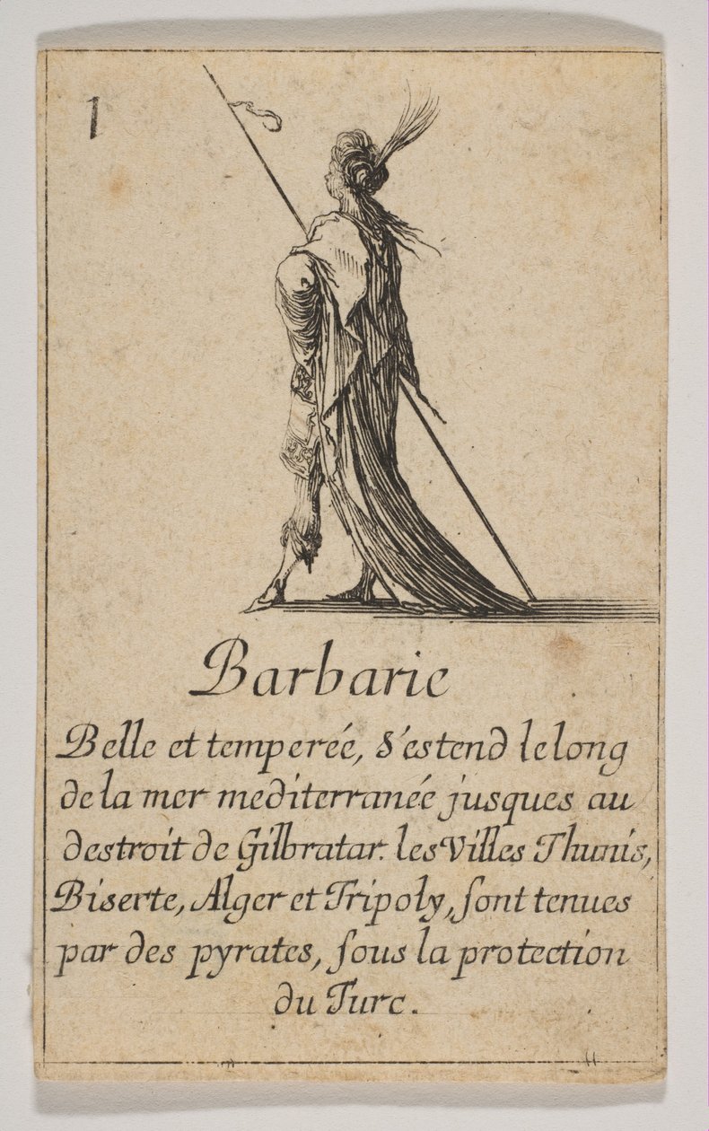 Barbary, 1644. autorstwa Stefano della Bella