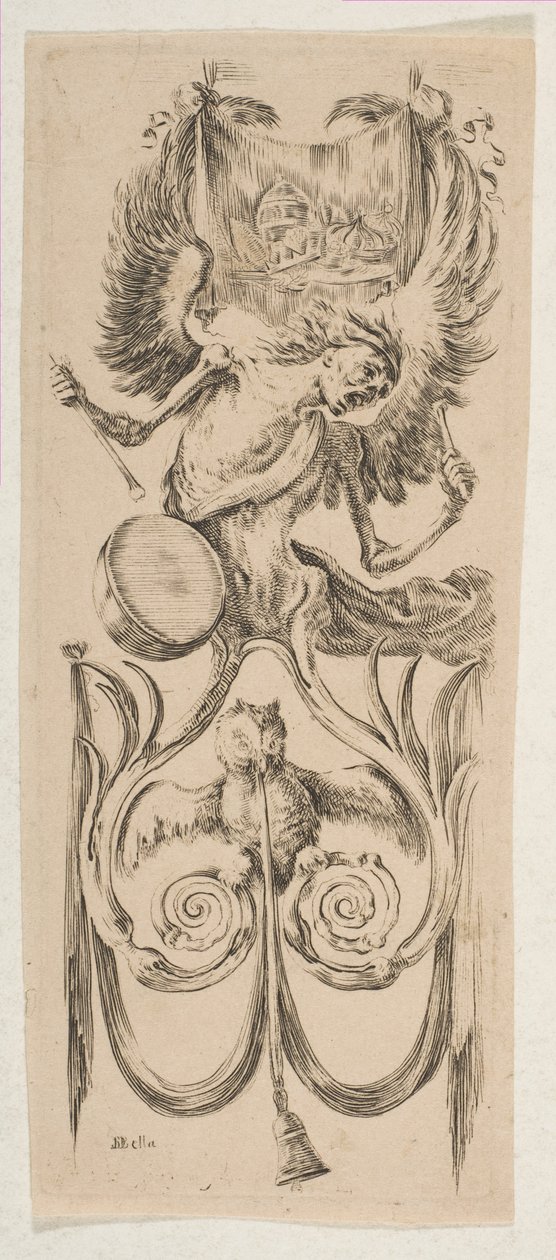Śmierć bijąca w bęben, ca. 1653. autorstwa Stefano della Bella