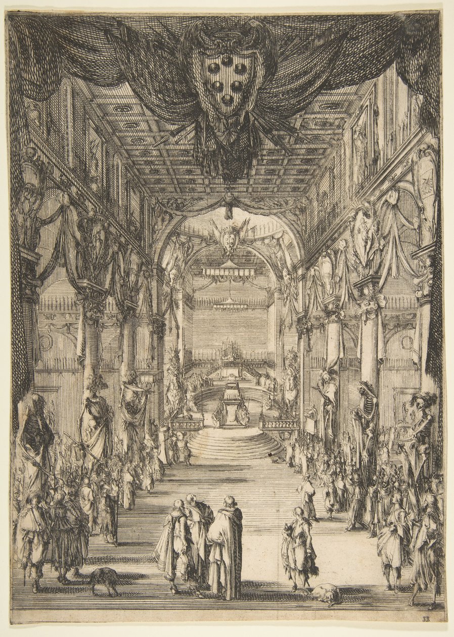 Pogrzeb Francesco de Medici, 1634. autorstwa Stefano della Bella