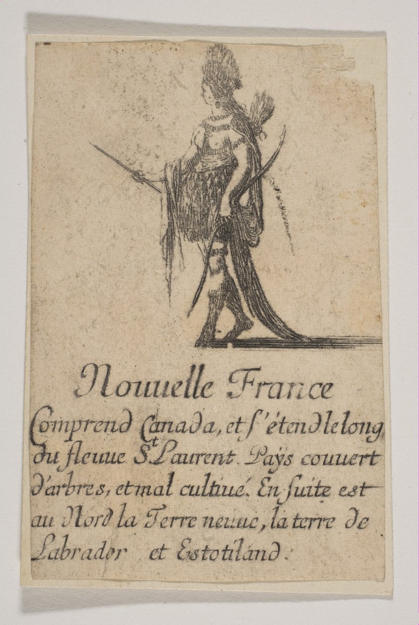 Nowa Francja, 1644. autorstwa Stefano della Bella