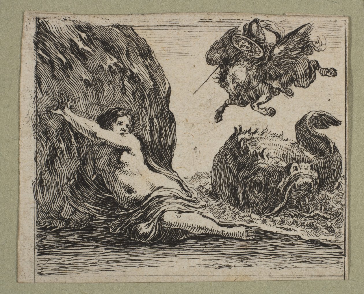 Perseusz i Andromeda, 1644. autorstwa Stefano della Bella