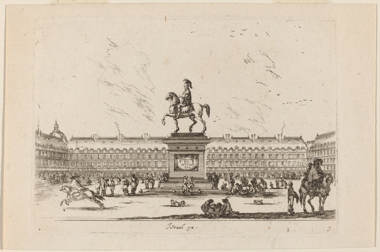 Plac Królewski, 1642. autorstwa Stefano della Bella