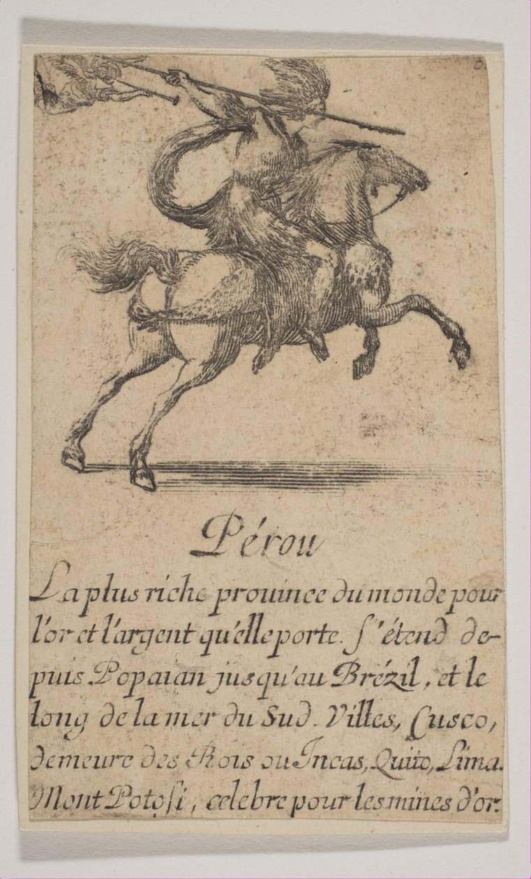 Peru, 1644. autorstwa Stefano della Bella