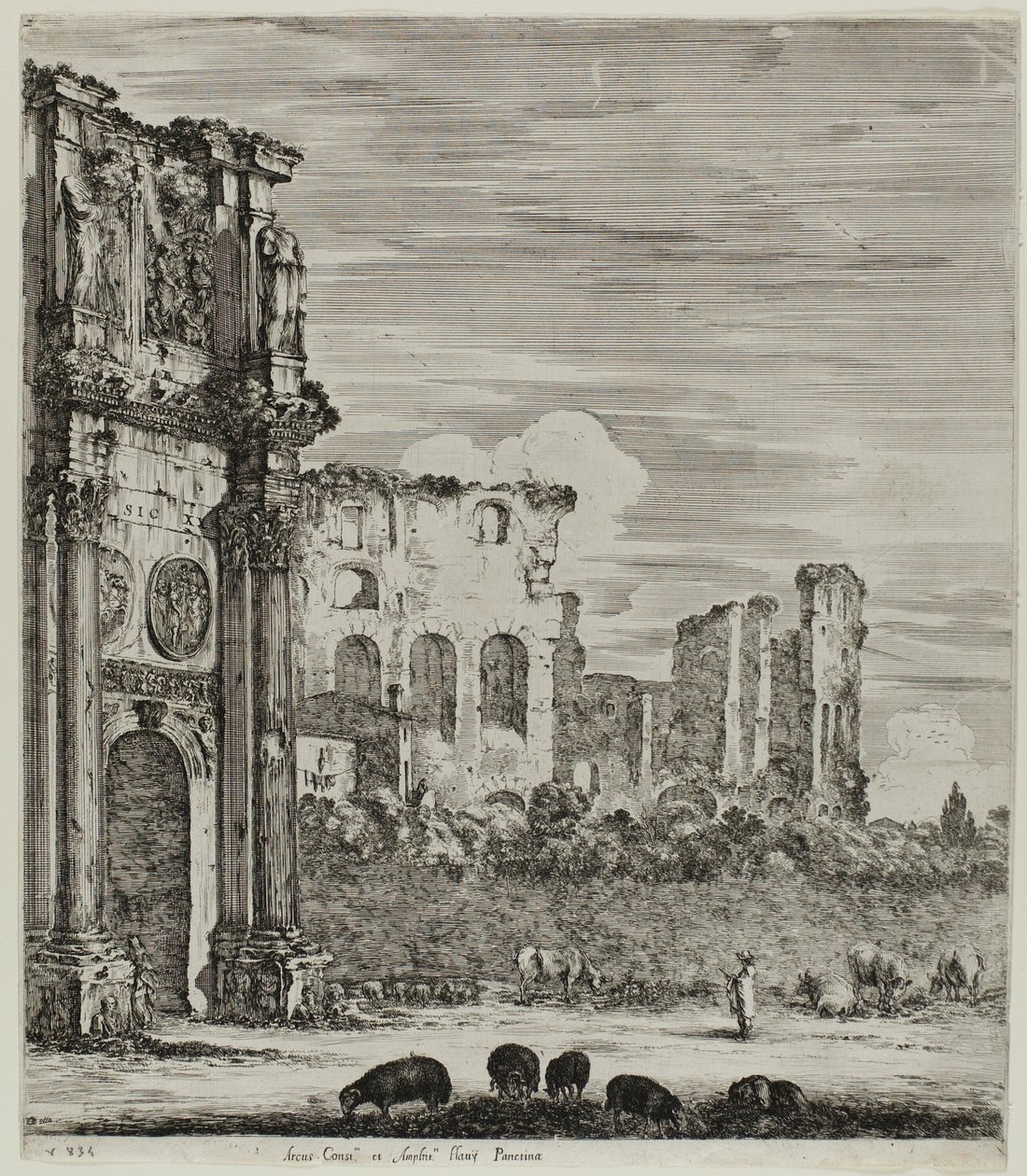 Łuk Konstantyna autorstwa Stefano della Bella