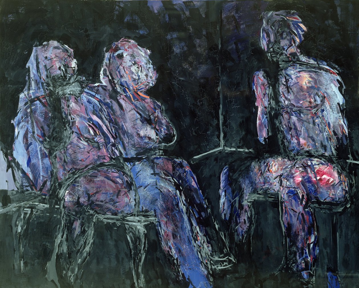 Dwie kobiety i mężczyzna, 1986 autorstwa Stephen Finer