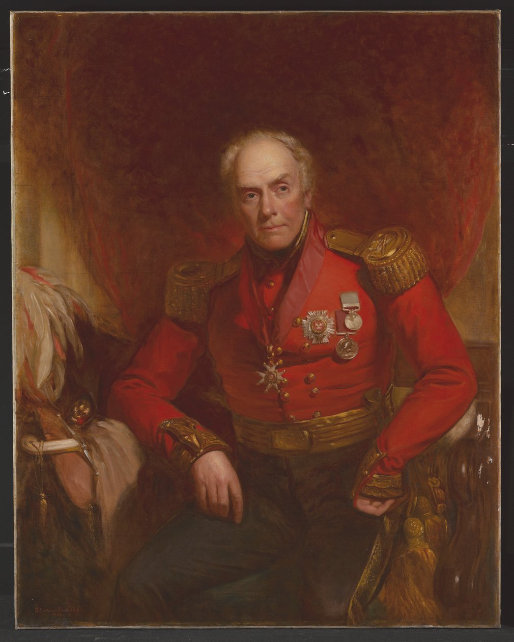 Generał dywizji Sir Hopetoun autorstwa Stephen Catterson Smith