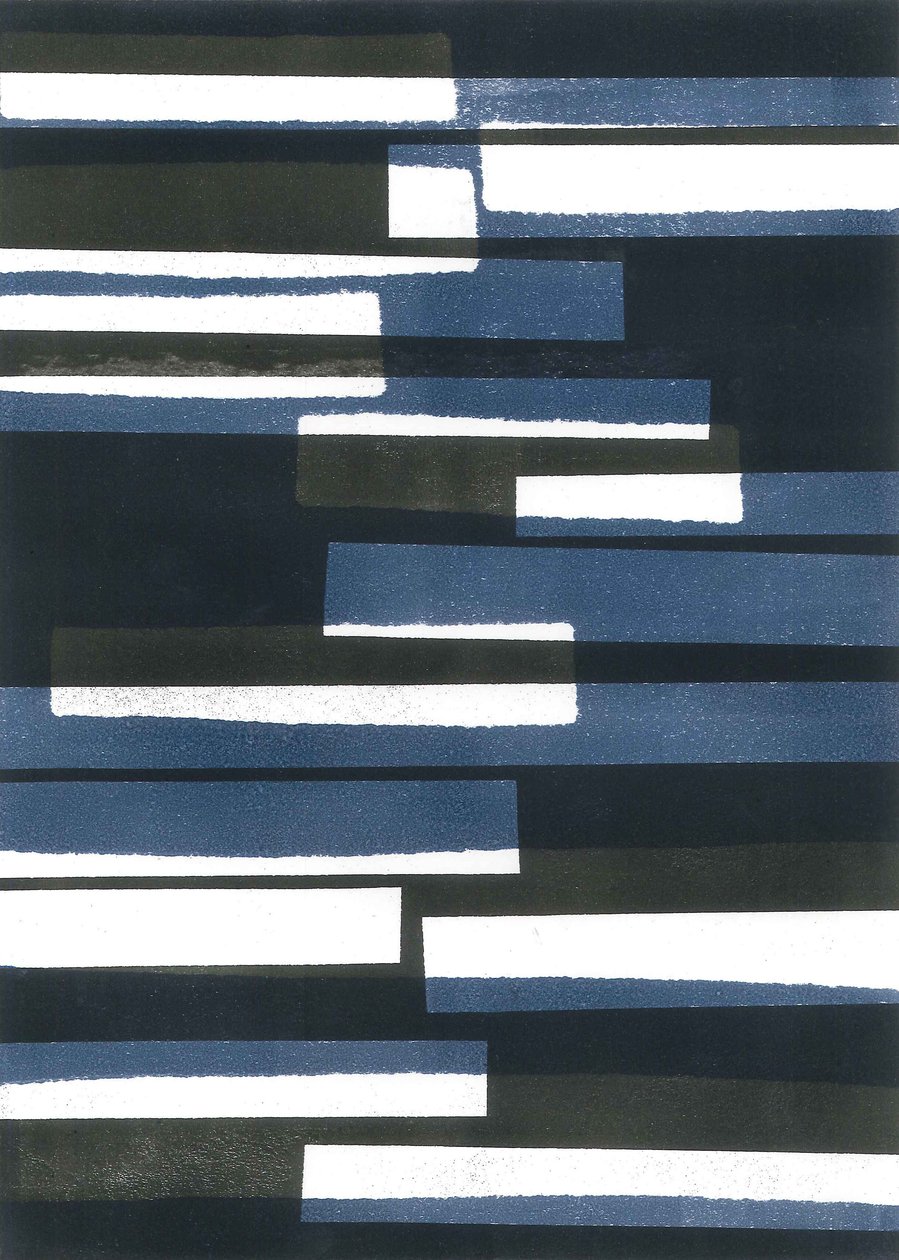 Tablice I, 2015 (monoprint na papierze) autorstwa Stephen Dow