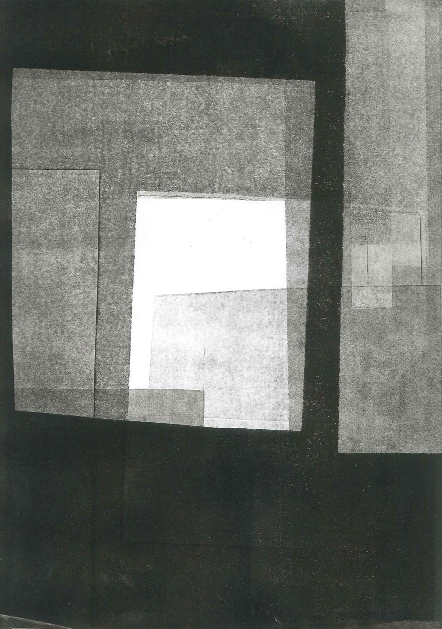 Nocturnus III, 2015 (monoprint na papierze) autorstwa Stephen Dow