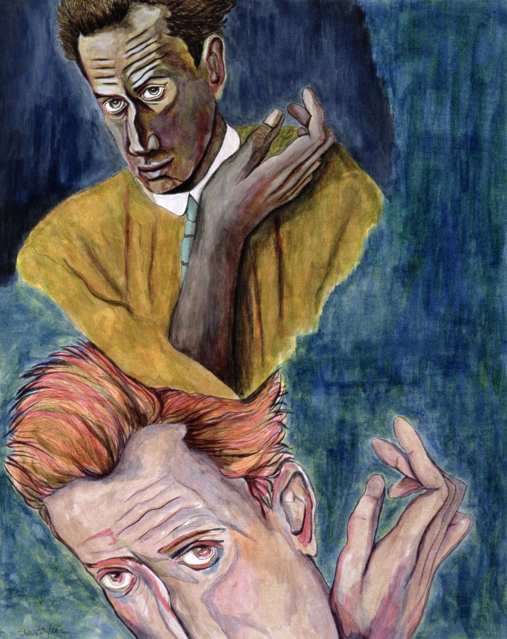 Egon Schiele - Ego-Ideal (tusz na papierze) autorstwa Stevie Taylor