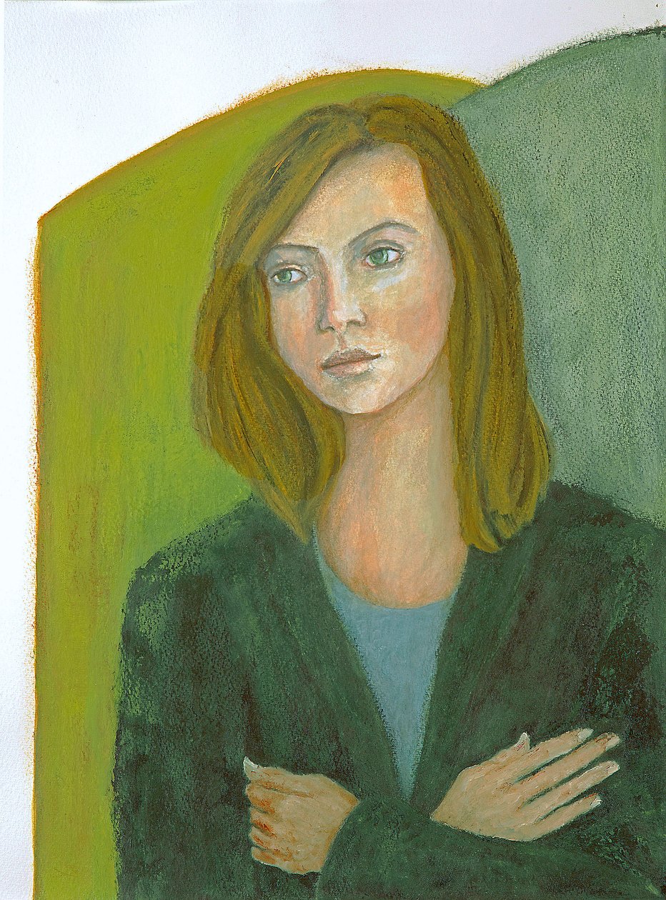 Trzymać się siebie, 2014 (olej) autorstwa Stevie Taylor
