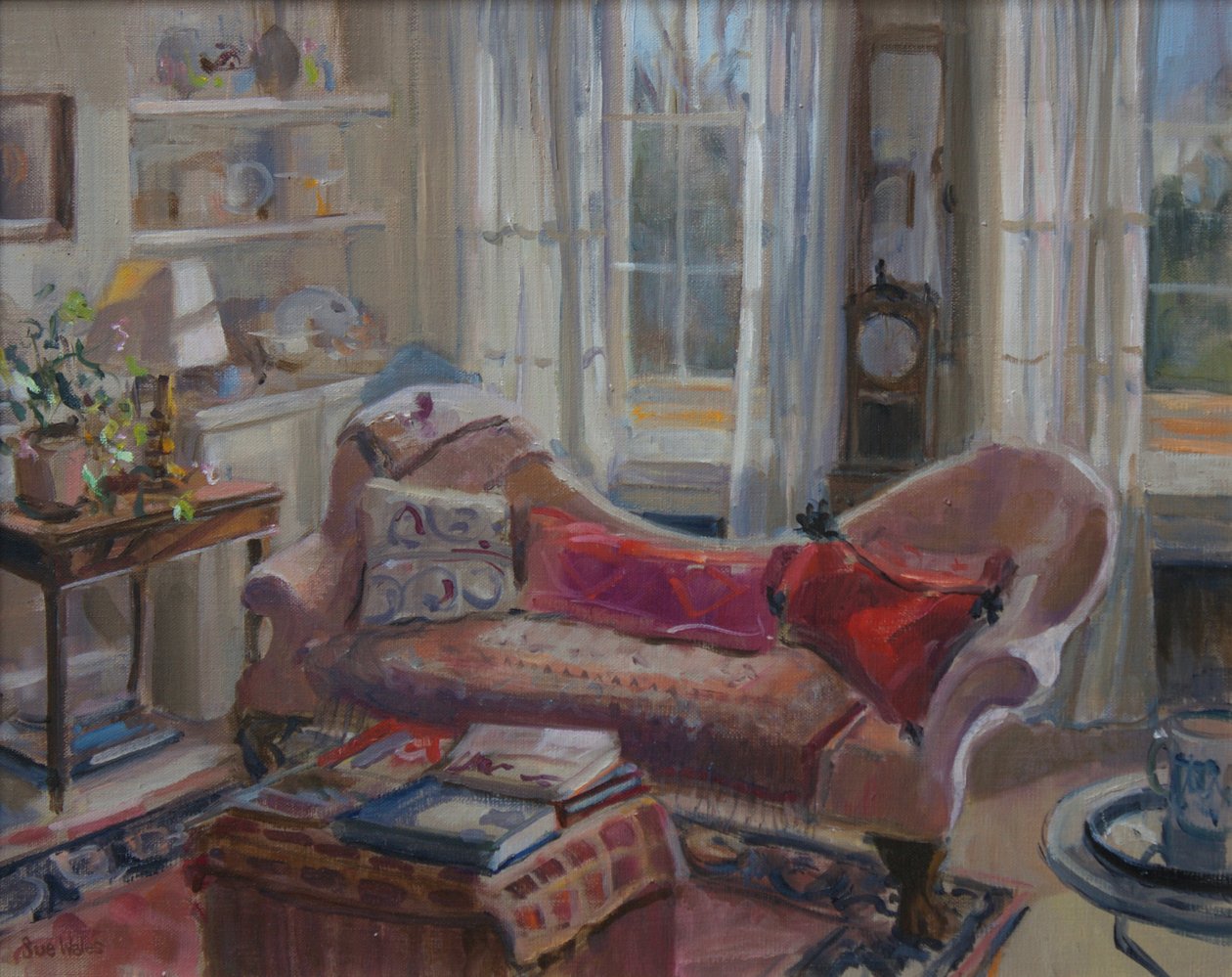 Czerwone poduszki, 2016 autorstwa Sue Wales