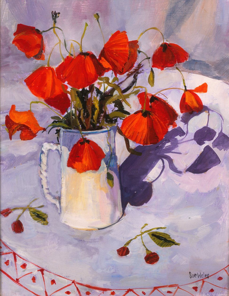 Maki oświetlone słońcem, 2003, autorstwa Sue Wales