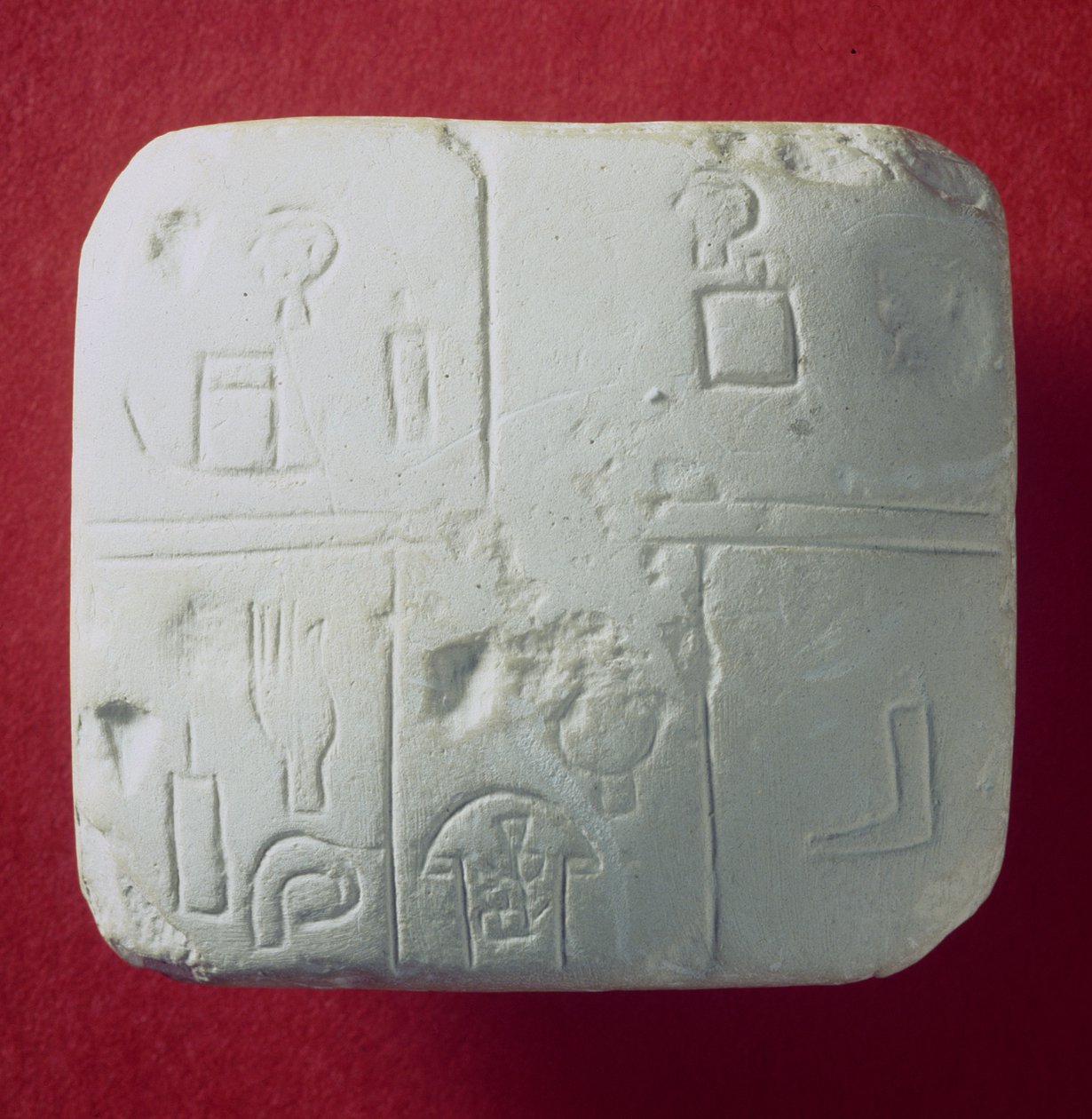 Odlew tabliczki klinowej, sumeryjski (gips) autorstwa Sumerian