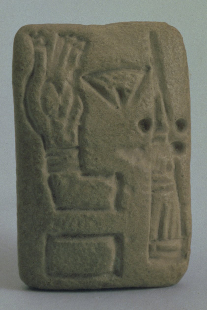 Dokument składający się z ideogramów, z Uruk, Irak, koniec IV-początek III tysiąclecia p.n.e. autorstwa Sumerian