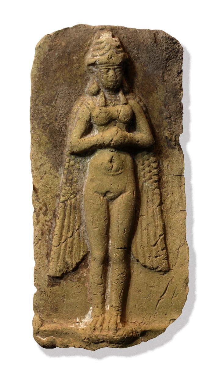 Sumeryjska Bogini Lama (glina) autorstwa Sumerian