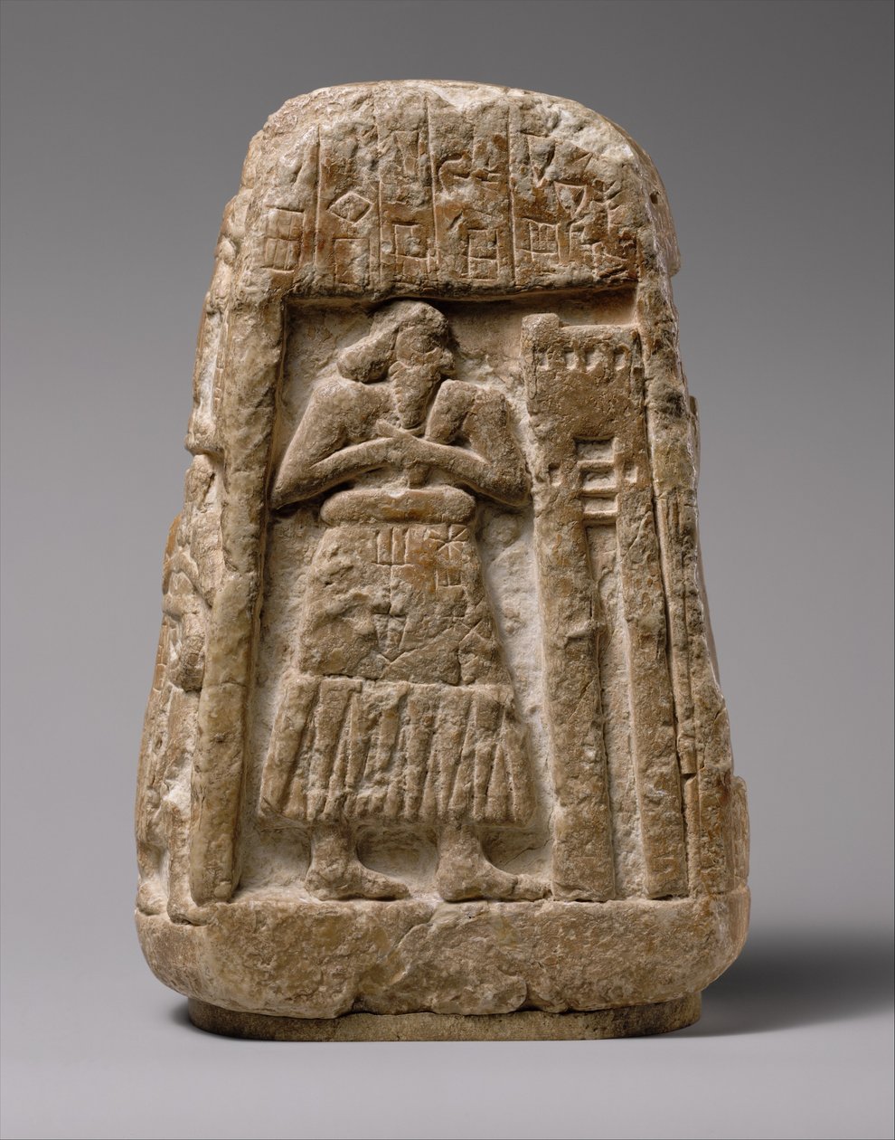 Stela z Ushumgal, 2900-2700 pne (alabaster gipsowy) autorstwa Sumerian Sumerian