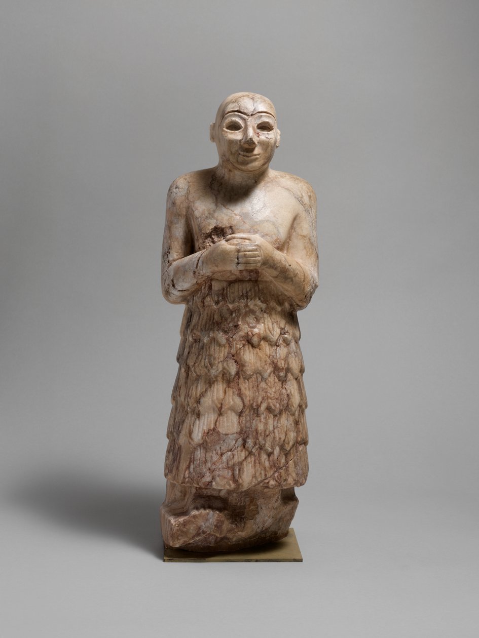 Figura wotywna, ok. 2600-2350 pne (kamień) autorstwa Sumerian Sumerian