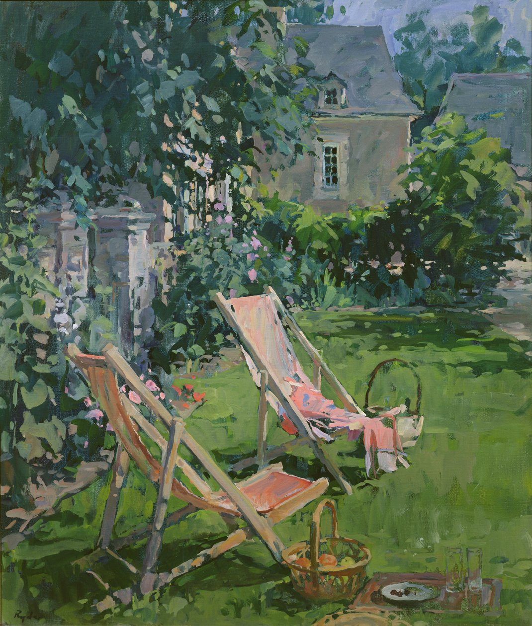 Leżaki w Coudray, 1998 autorstwa Susan Ryder