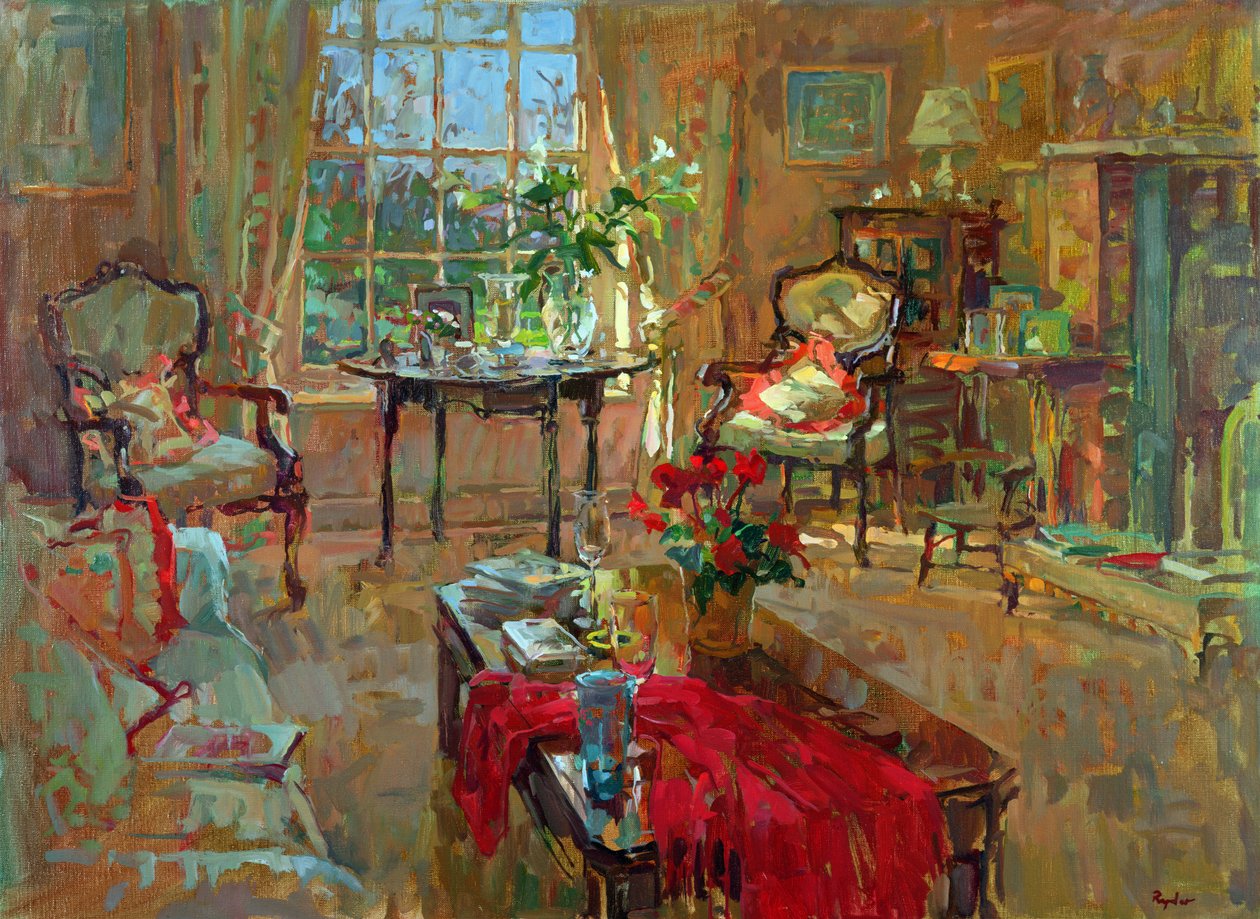 Światło słoneczne z liliami autorstwa Susan Ryder