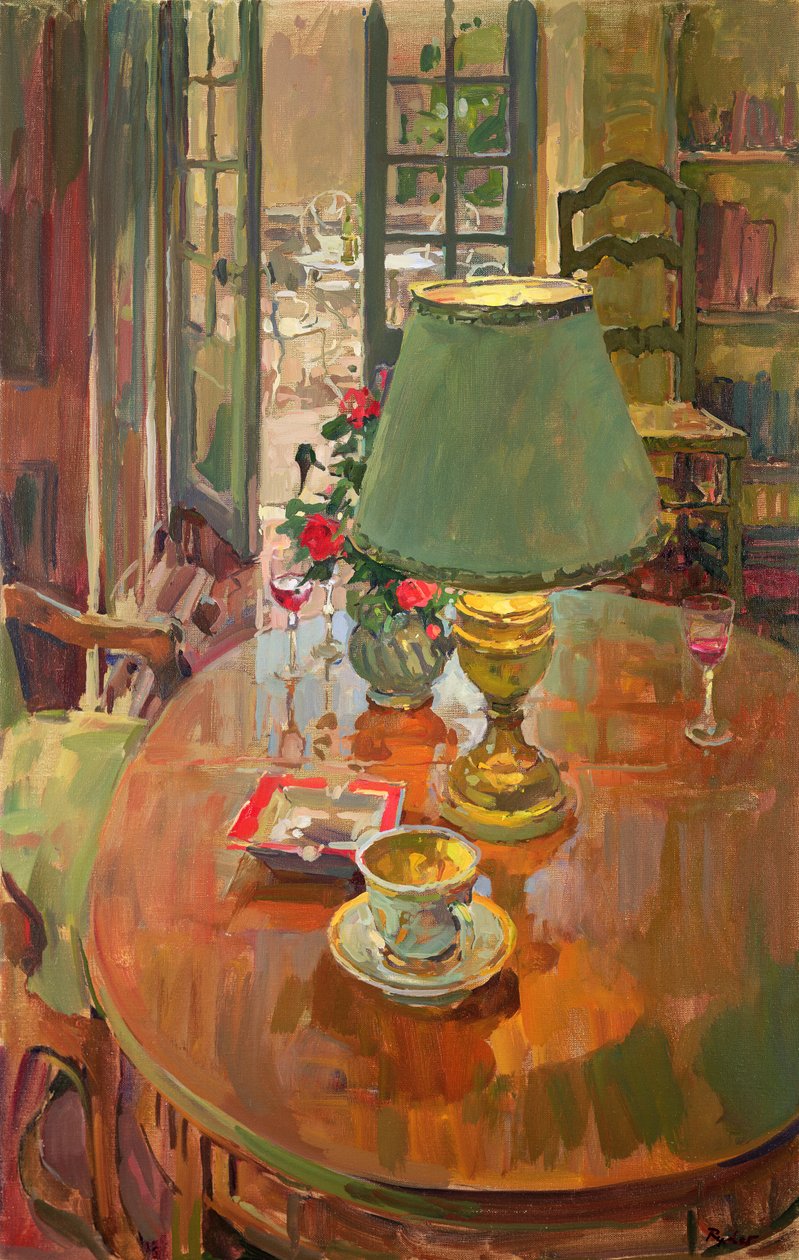 Drzwi na taras (olej na płótnie) autorstwa Susan Ryder