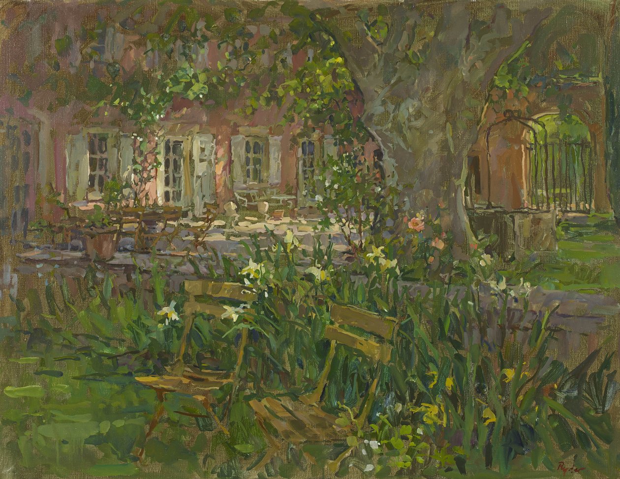 Taras Prowansji z Iris autorstwa Susan Ryder