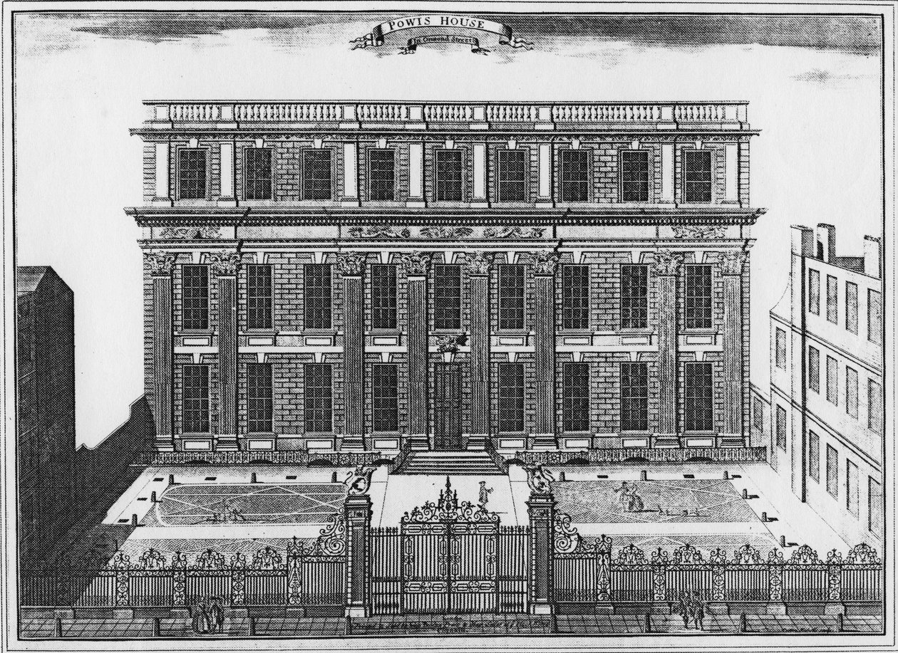 Dom Powis, ok.1720 autorstwa Sutton Nicholls