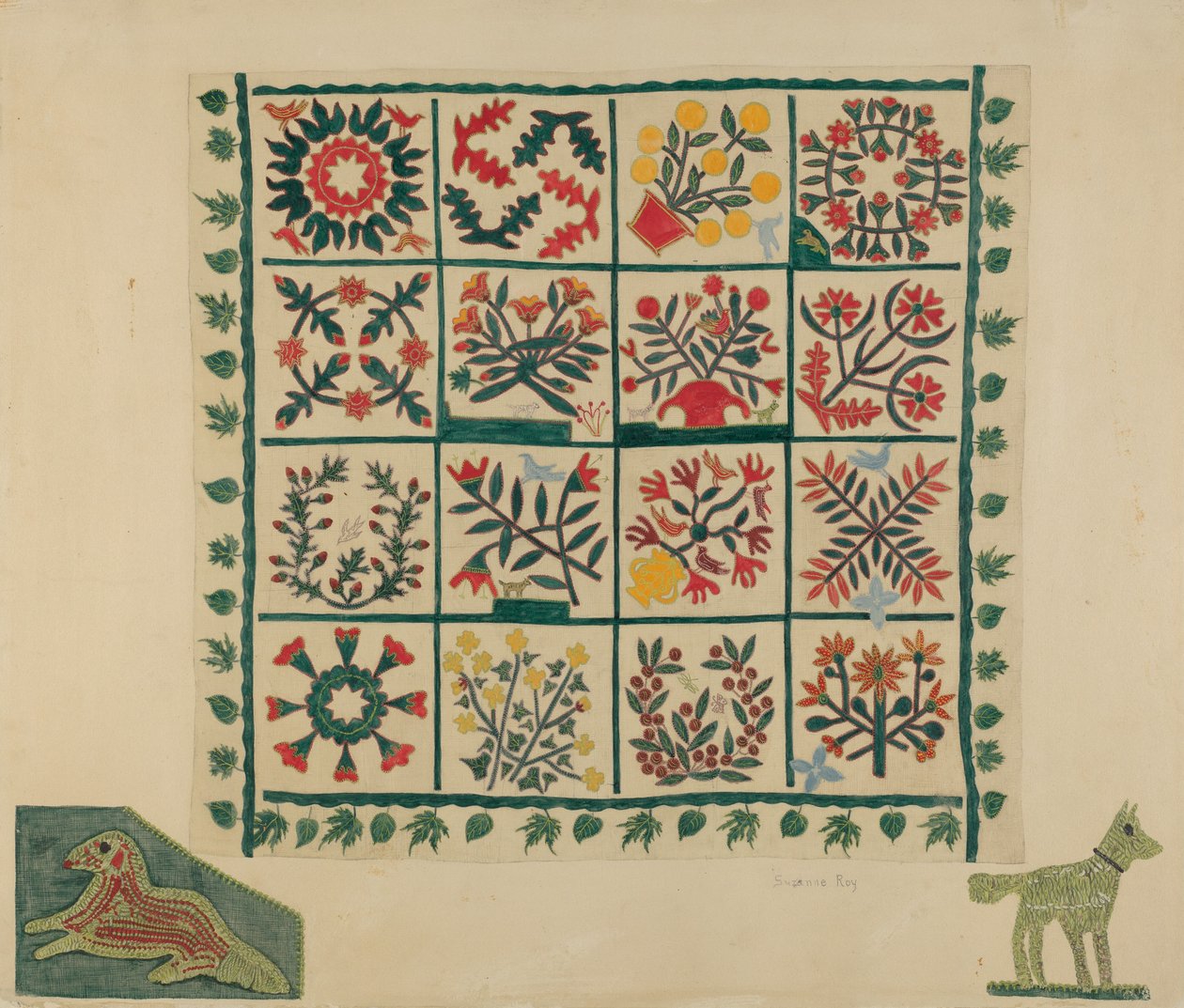 Quilt Top, 19351942. autorstwa Suzanne Roy