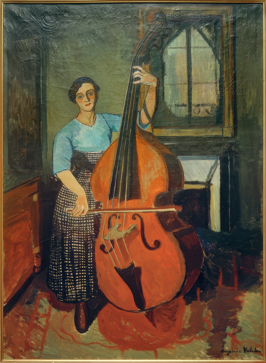 Kobieta z kontrabasem autorstwa Marie Clementine (Suzanne) Valadon