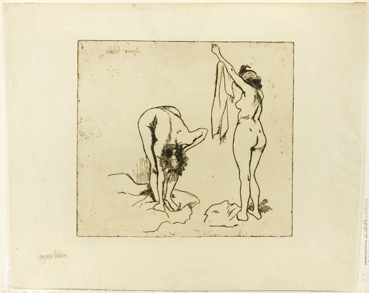 Dwie kobiety suszą się same autorstwa Suzanne Valadon