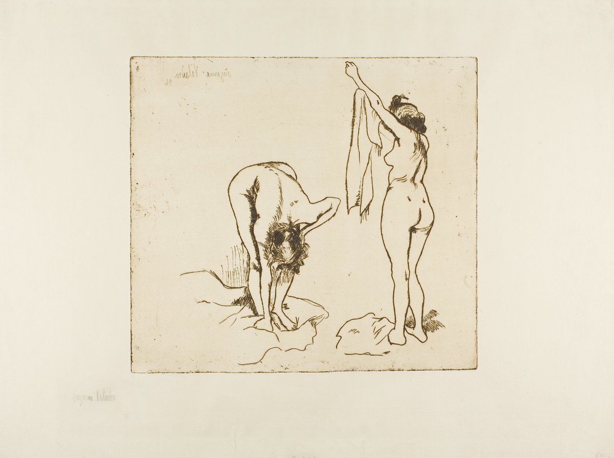 Dwie kobiety suszą się same autorstwa Suzanne Valadon
