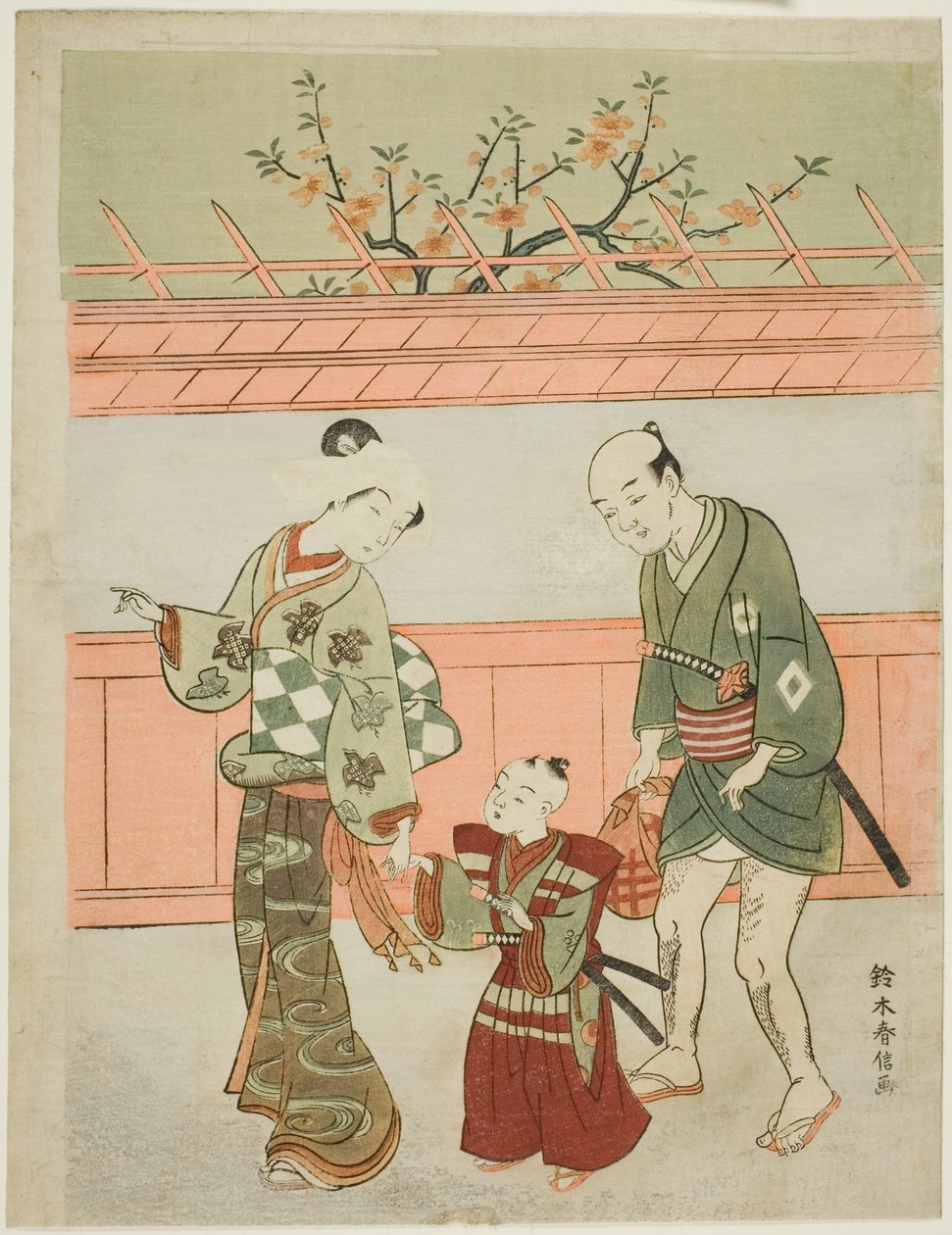 Wiosenna wycieczka autorstwa Suzuki Harunobu
