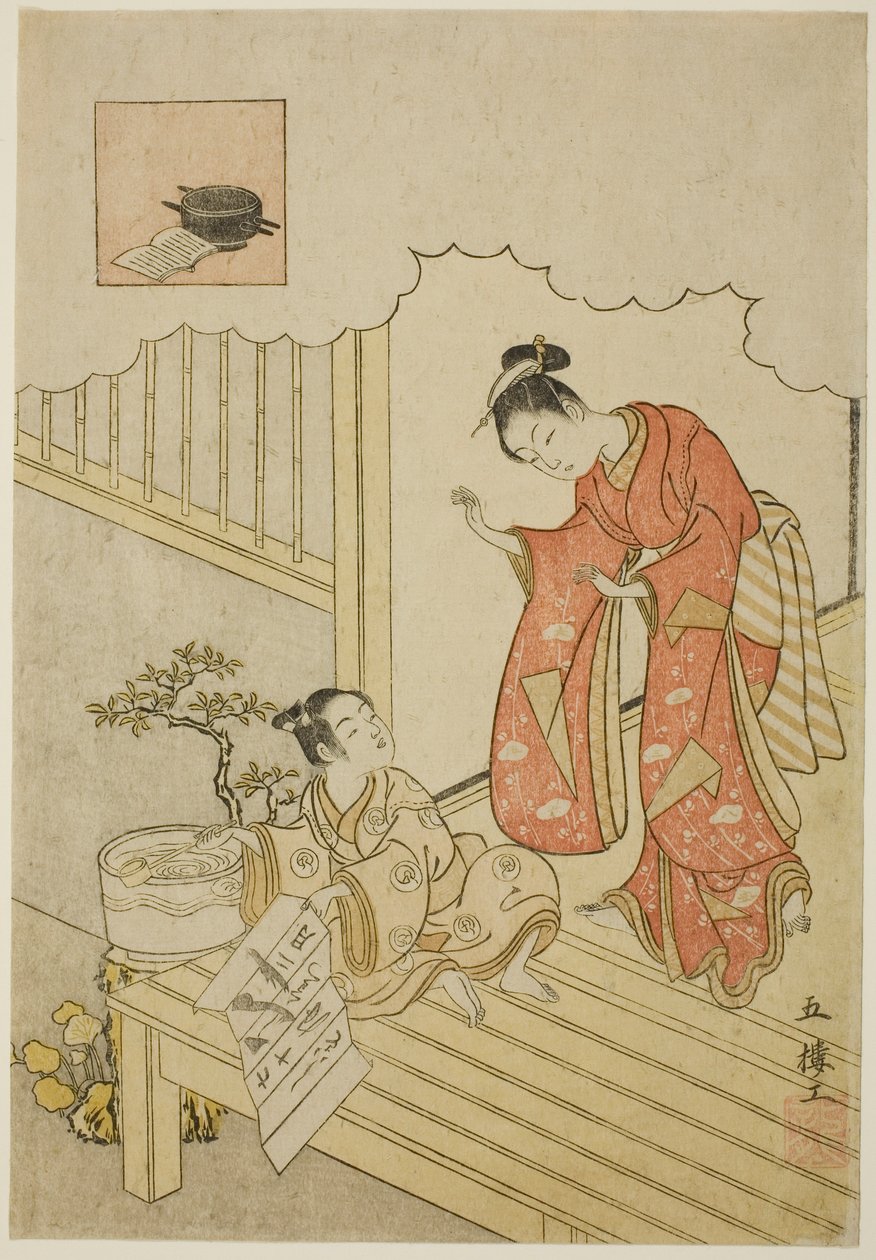 ono nie komachi autorstwa Suzuki Harunobu