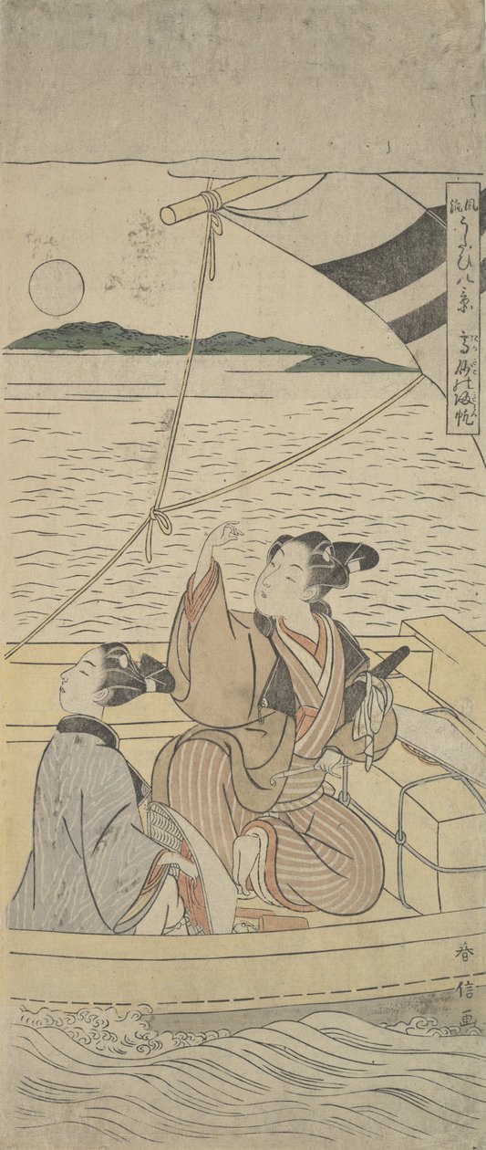 Port Taksago, Ok. 1760 r., ok. 1760 r. 1760. autorstwa Suzuki Harunobu