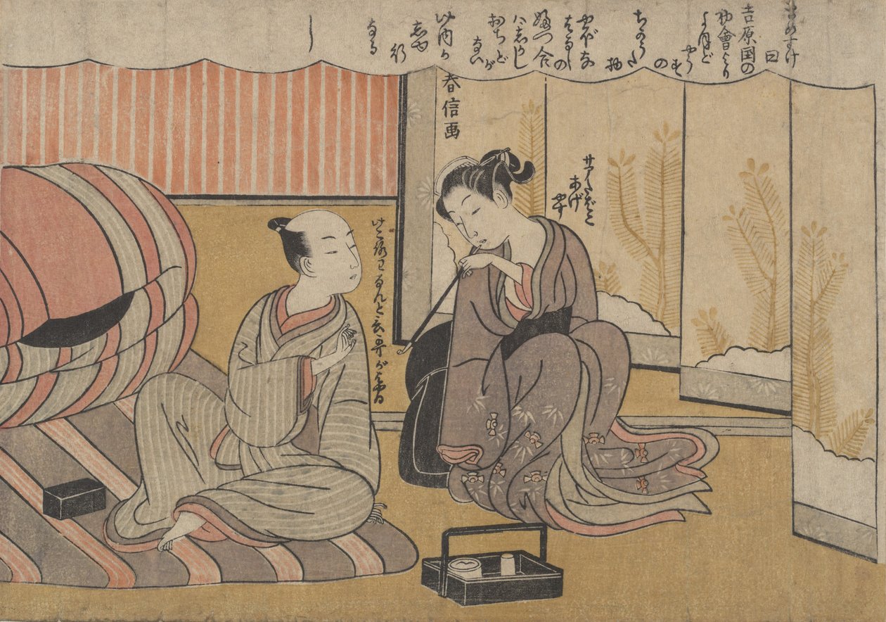 Sztuka konwersacji. autorstwa Suzuki Harunobu