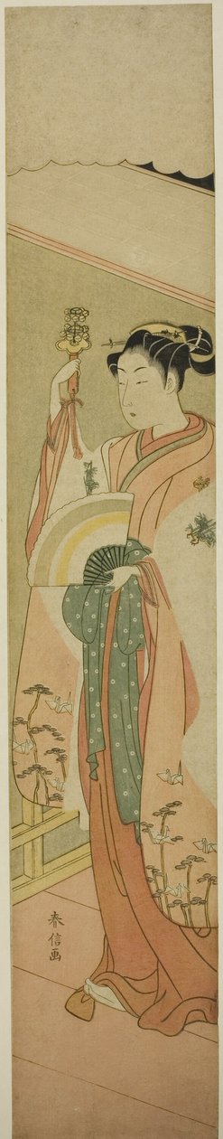 Taniec kagury autorstwa Suzuki Harunobu