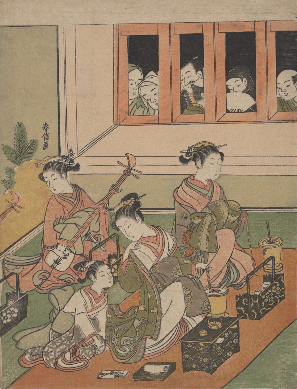 Obserwatorzy i obserwowani, 1764-72., 1764-72. autorstwa Suzuki Harunobu