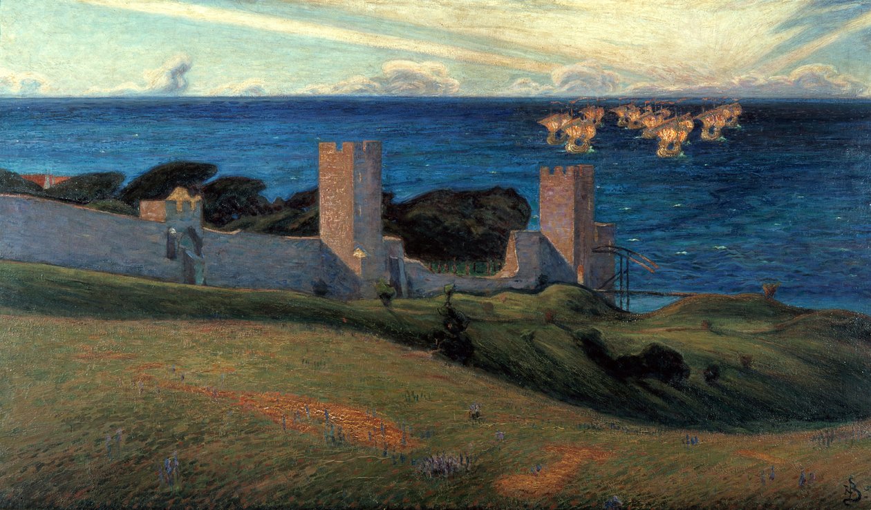Wizja. Scena z Visby, 1894 autorstwa Richard Bergh