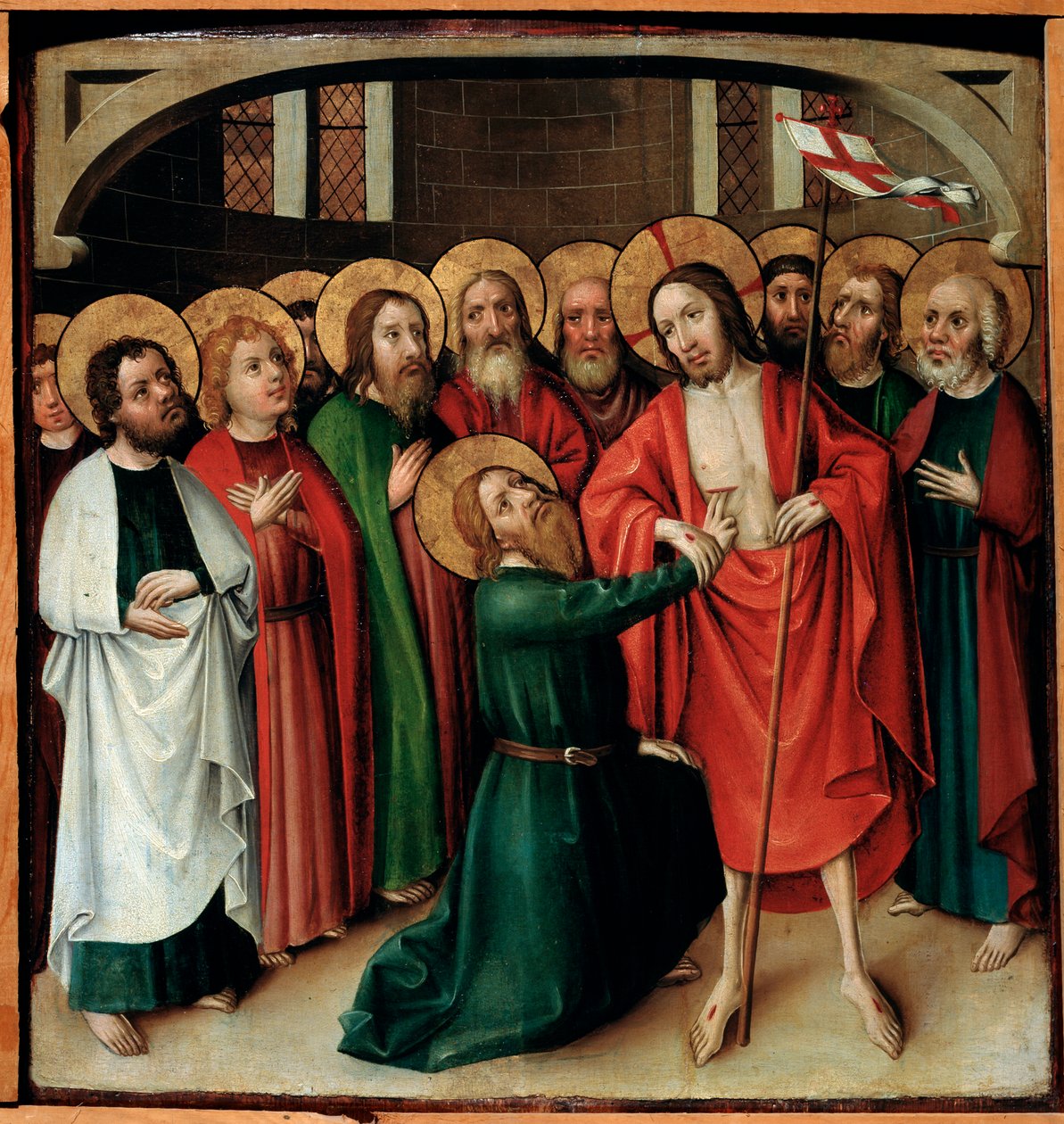Niedowierzanie św. Tomasza, ok. 1500. autorstwa Swabian master
