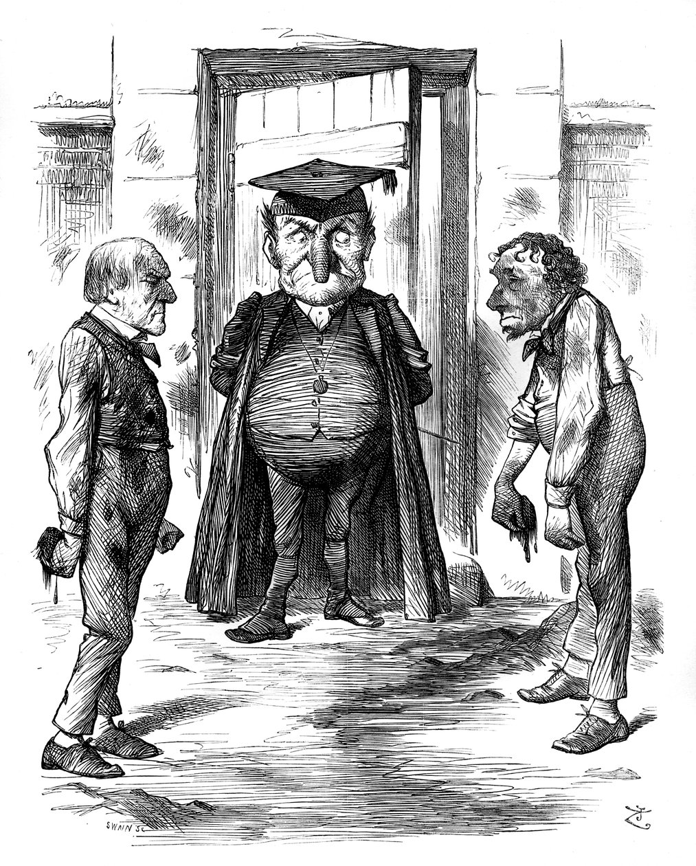 Zły przykład, 1878. autorstwa Swain