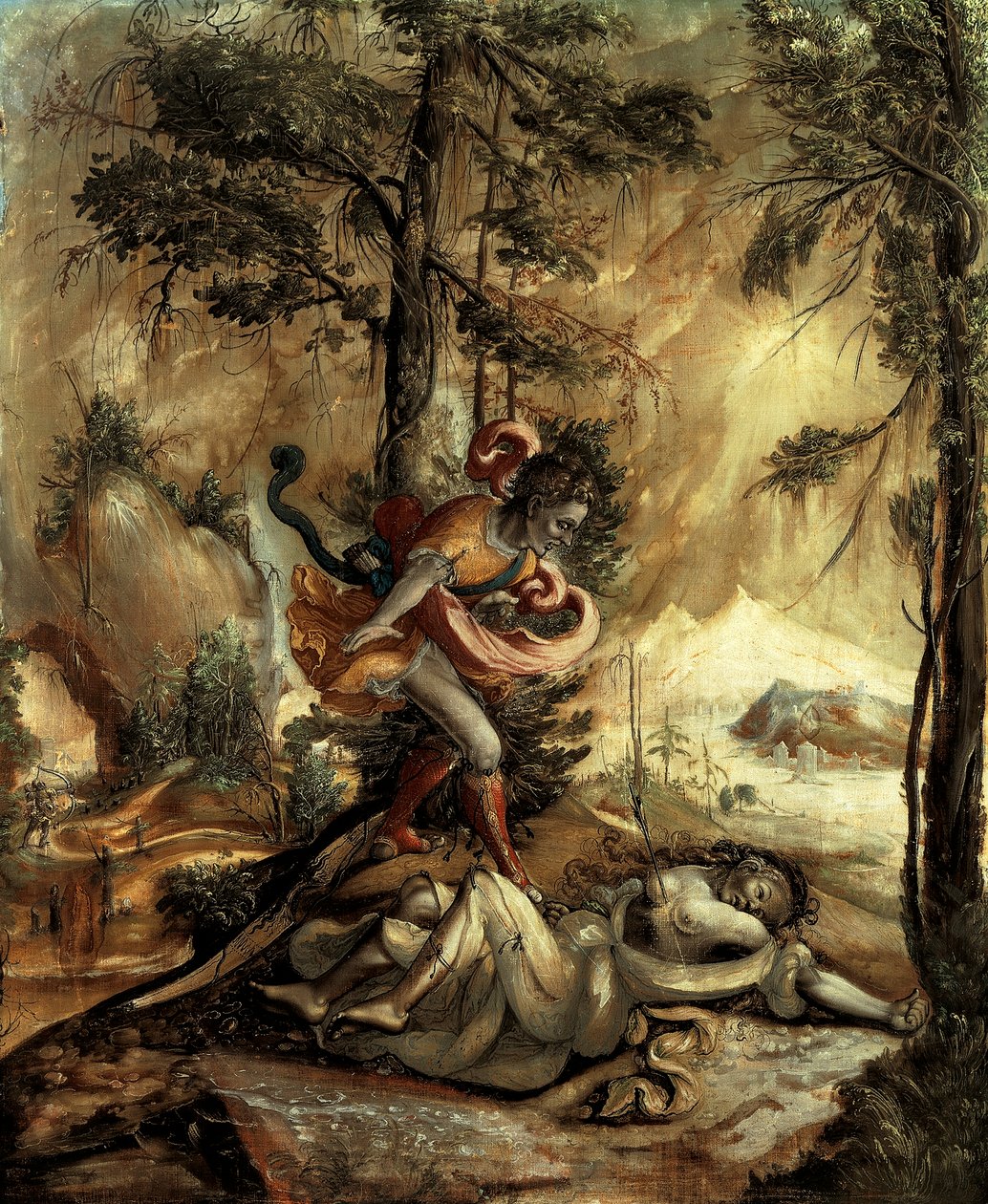 Cephalus i Procris autorstwa Swiss School