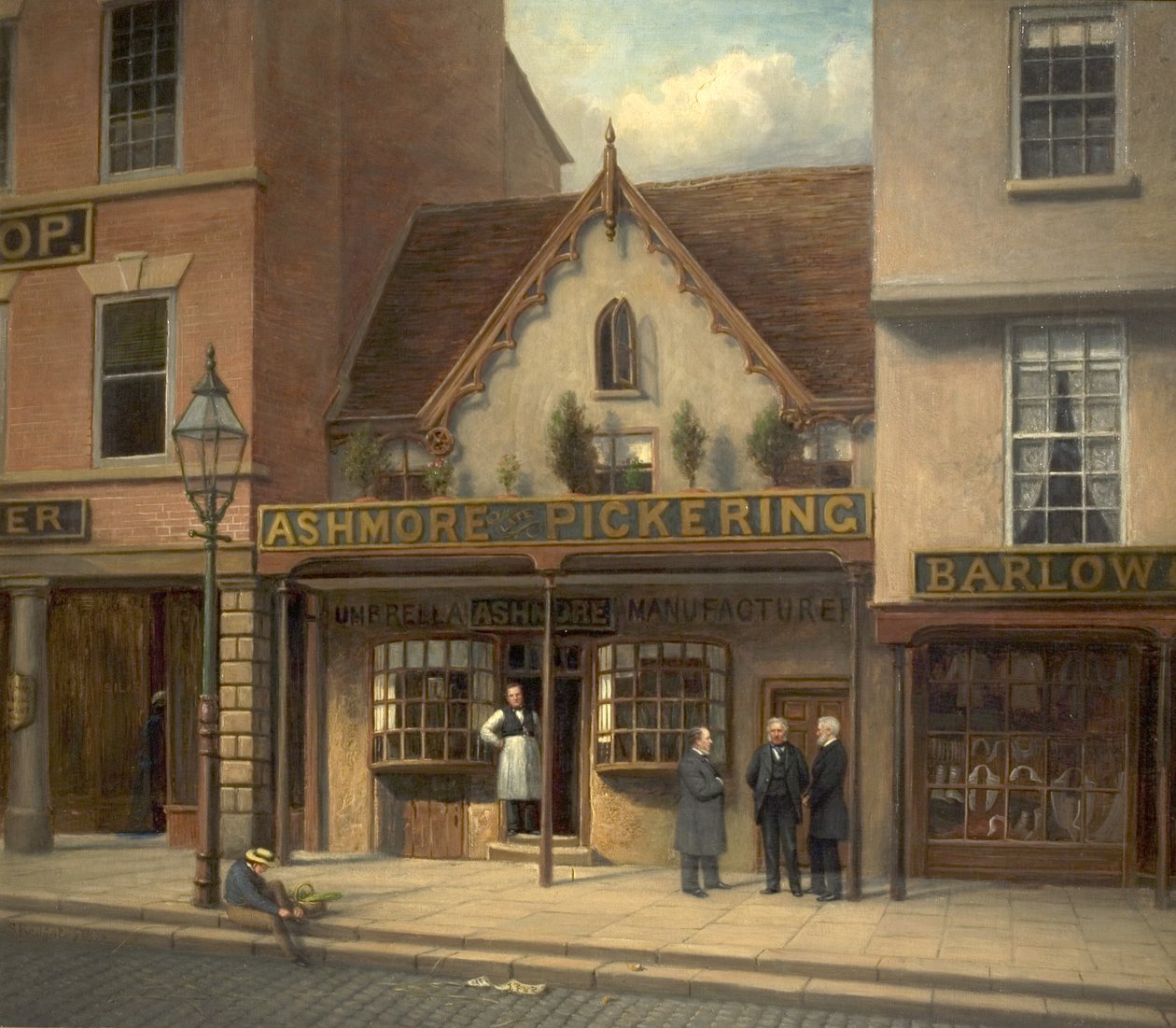 39, Long Row, Rynek, Nottingham, 1879 autorstwa Sylvanus Redgate