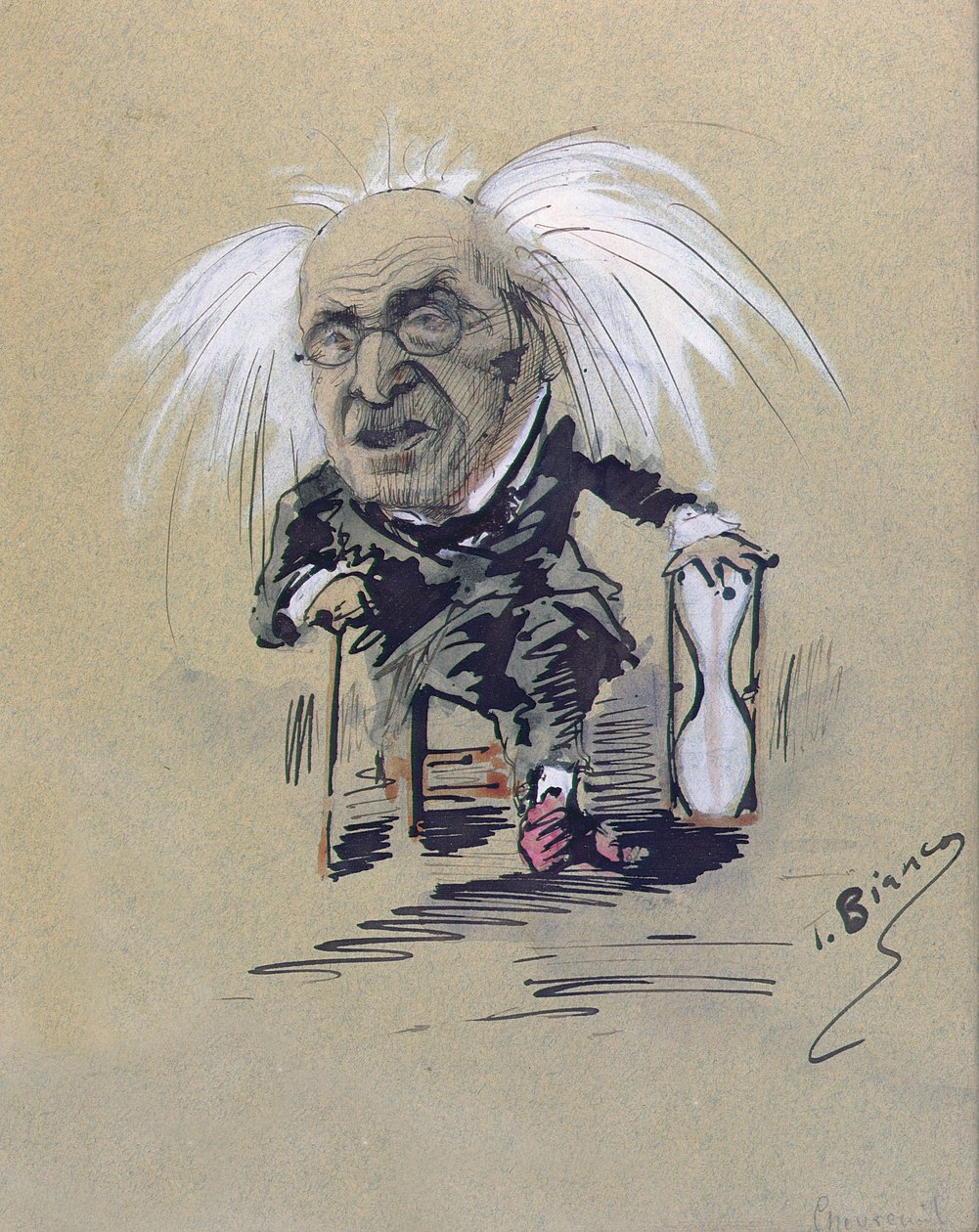 Karykatura Michela-Eugene