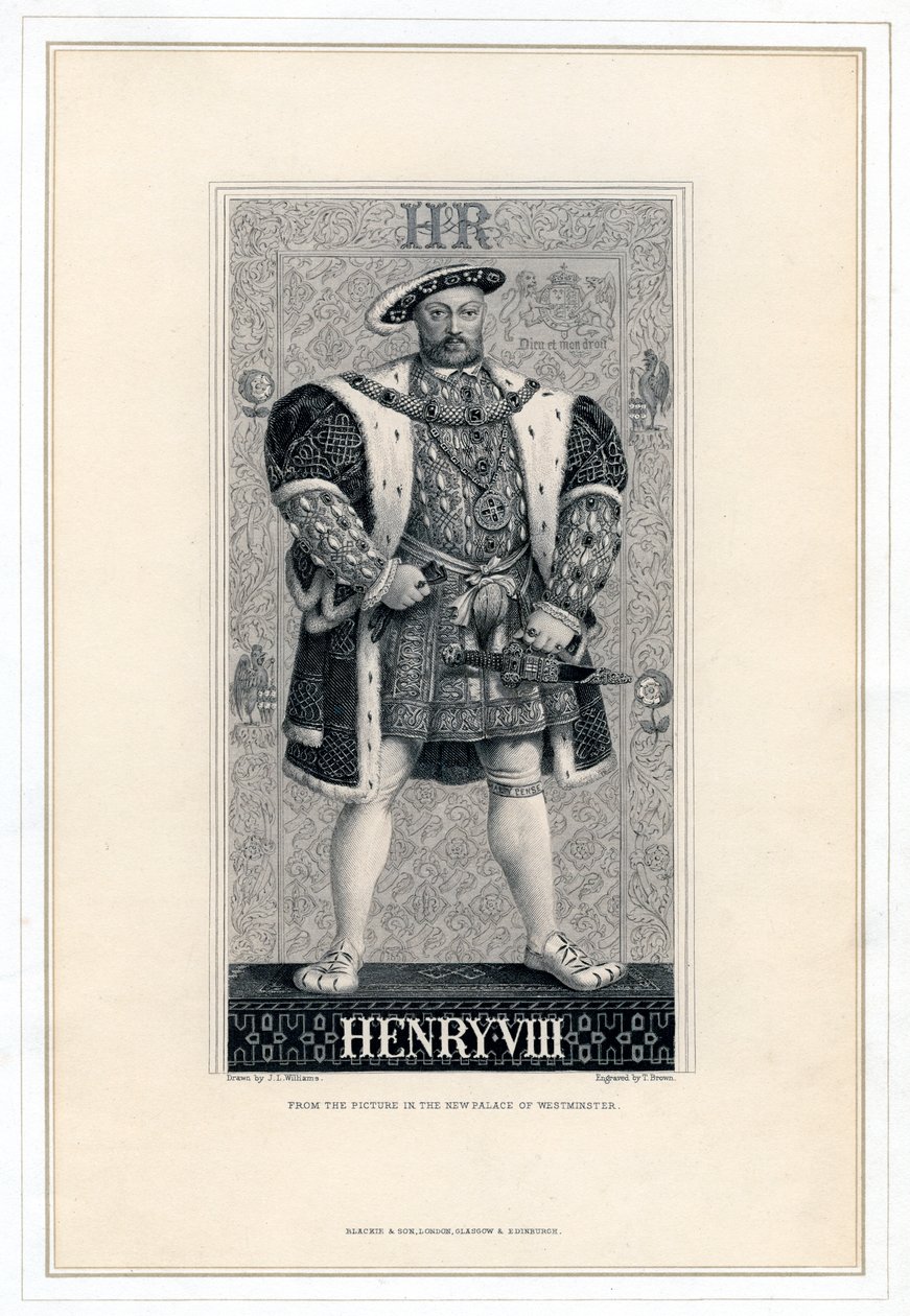 Henryk VIII z Anglii, 1491-1547. autorstwa T. Brown