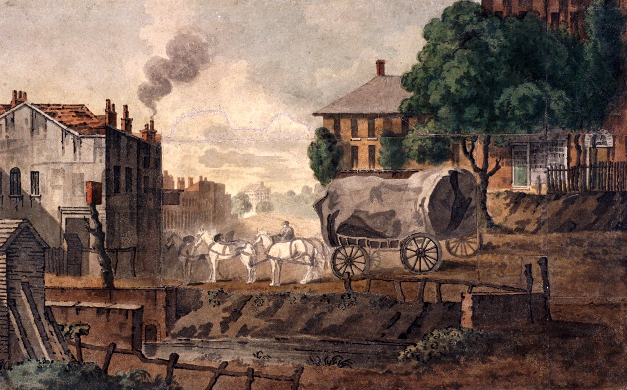 Kentish Town, Londyn, 1817 autorstwa T Nugent