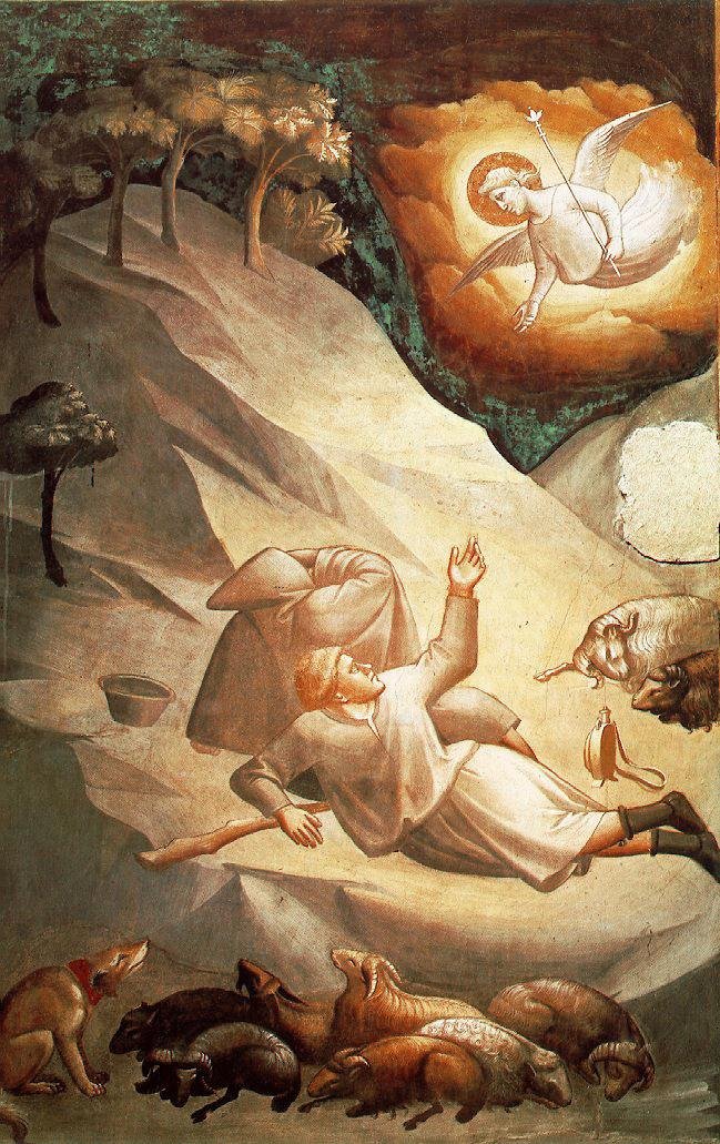 Anielskie ogłoszenie pasterzom autorstwa Taddeo Gaddi