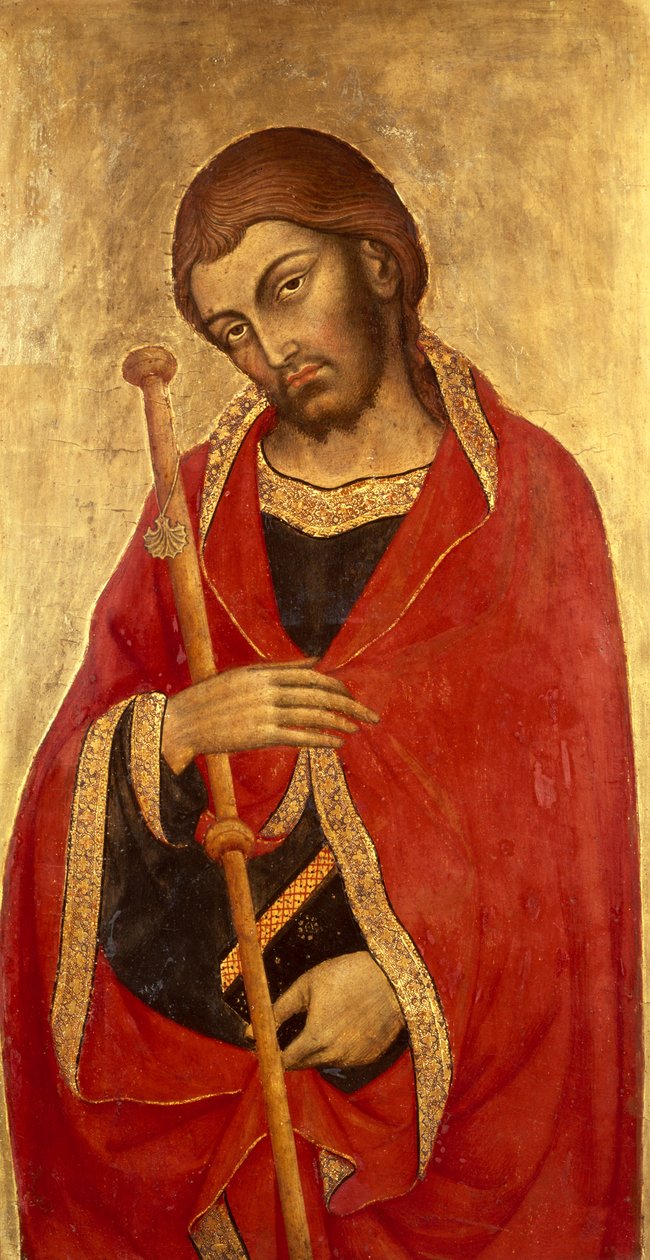 سینټ جیمز لوی (په تخته کې تودوخه او د سرو زرو پاڼي) پولو autorstwa Taddeo di Bartolo