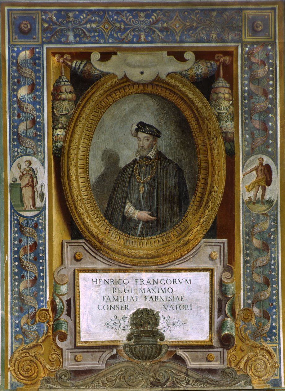 Portret Henryka II z Francji autorstwa Taddeo Zuccari