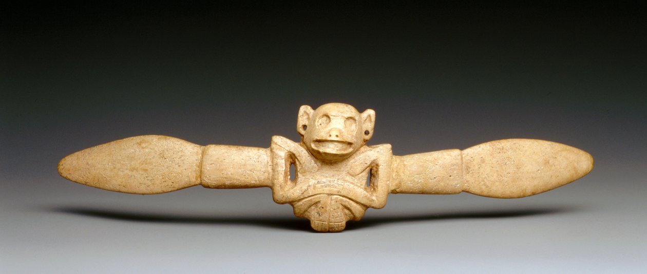 Kij do wymiotów (kość manata) autorstwa Taino Culture
