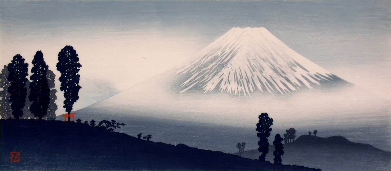 Berg glicynia autorstwa Takahashi Hiroaki